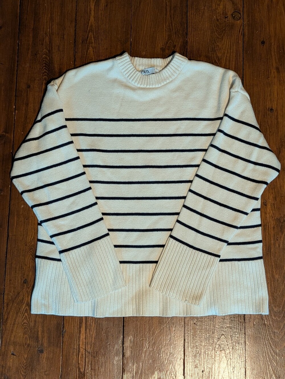 Zara Oversized Striped Knit Sweater